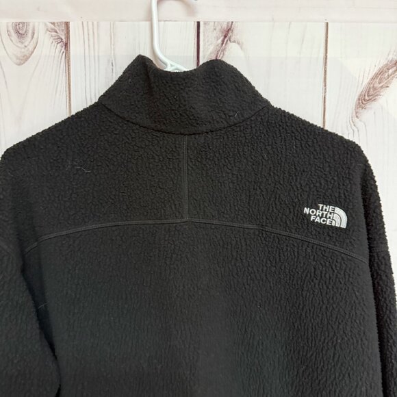 The North Face Sherpa Fleece Cropped 1/4-Zip Women’s Extra Large Black EUC - Picture 4 of 11